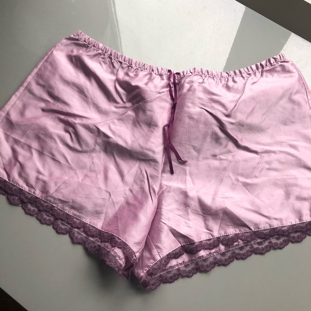 GAP Lavender Satin Lace Sleep Shorts